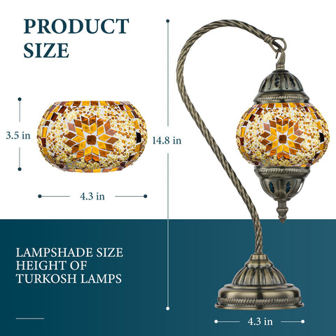 Marrakech Tiffany Lamp includes LED bulb for energy-efficient glow