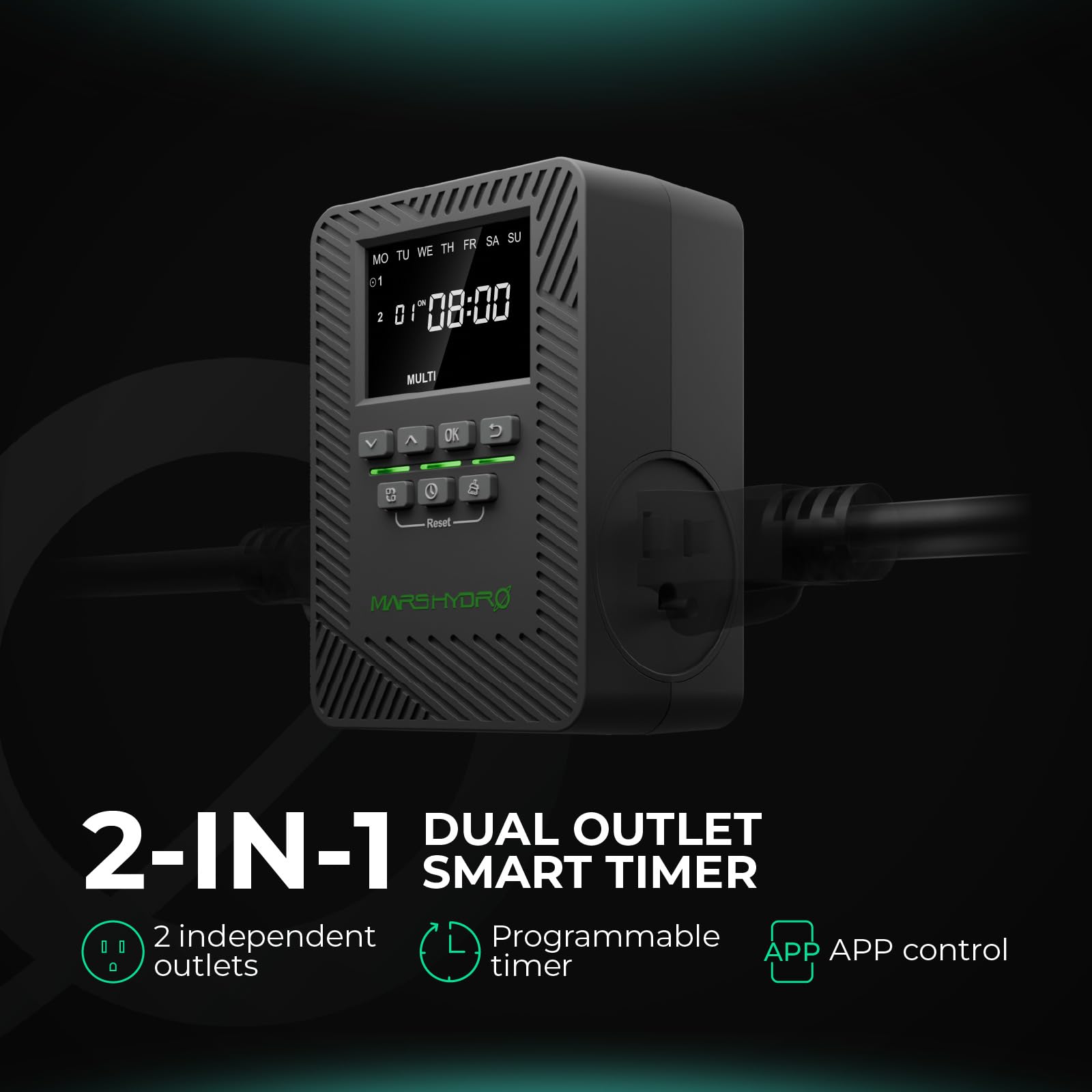 MARS HYDRO ITIME app control lets you adjust timers remotely