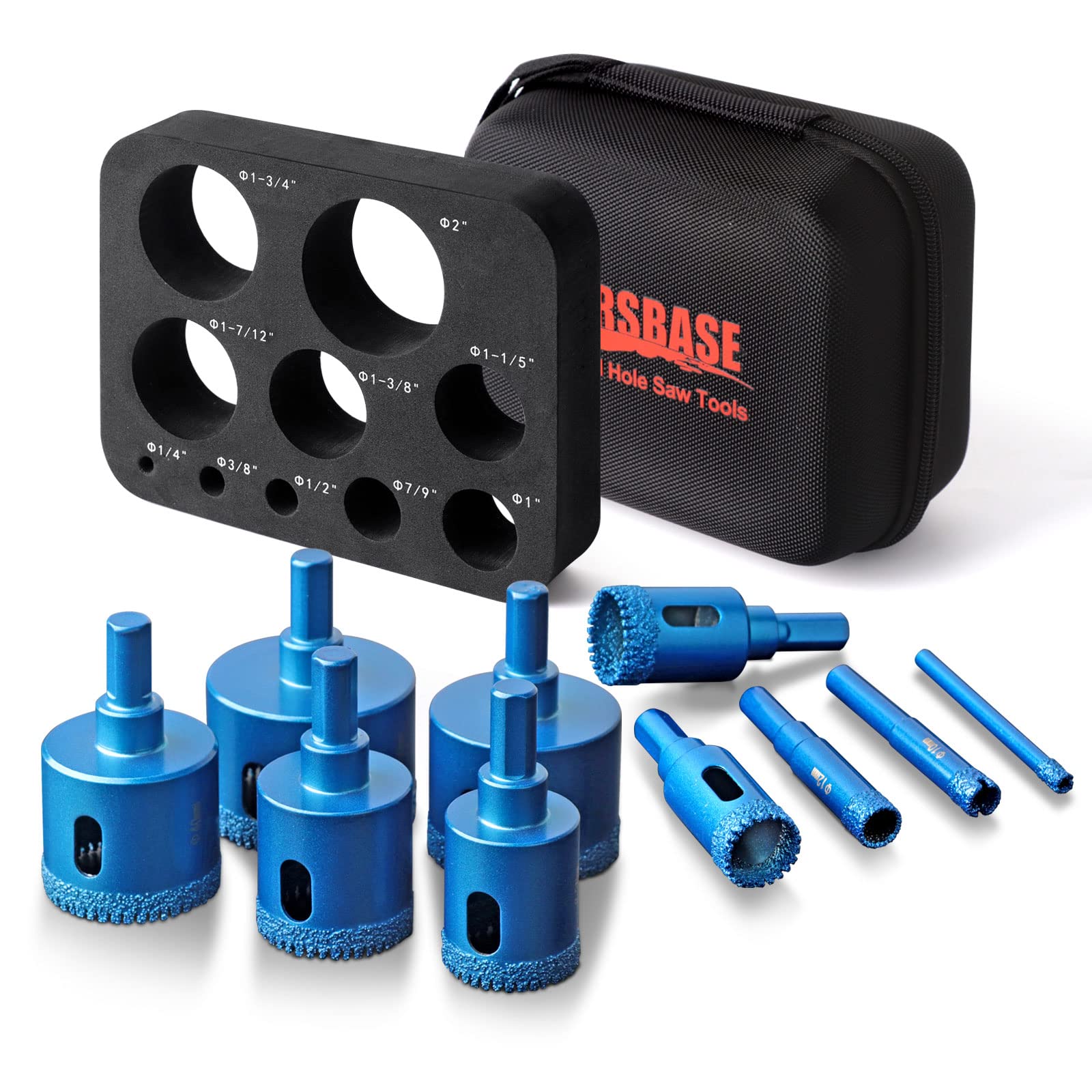 Marsbase Diamond Core Drill Bits Kit for ceramic tiles delivering clean cuts