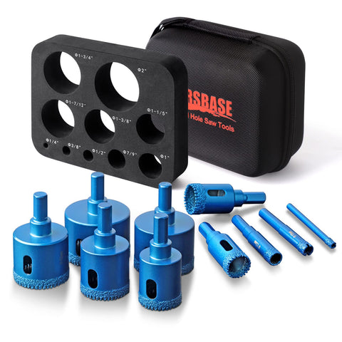 Marsbase Diamond Core Drill Bits Kit for ceramic tiles delivering clean cuts