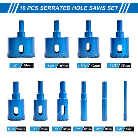 Marsbase drill bits cutting glass with smooth edges and fast drilling
