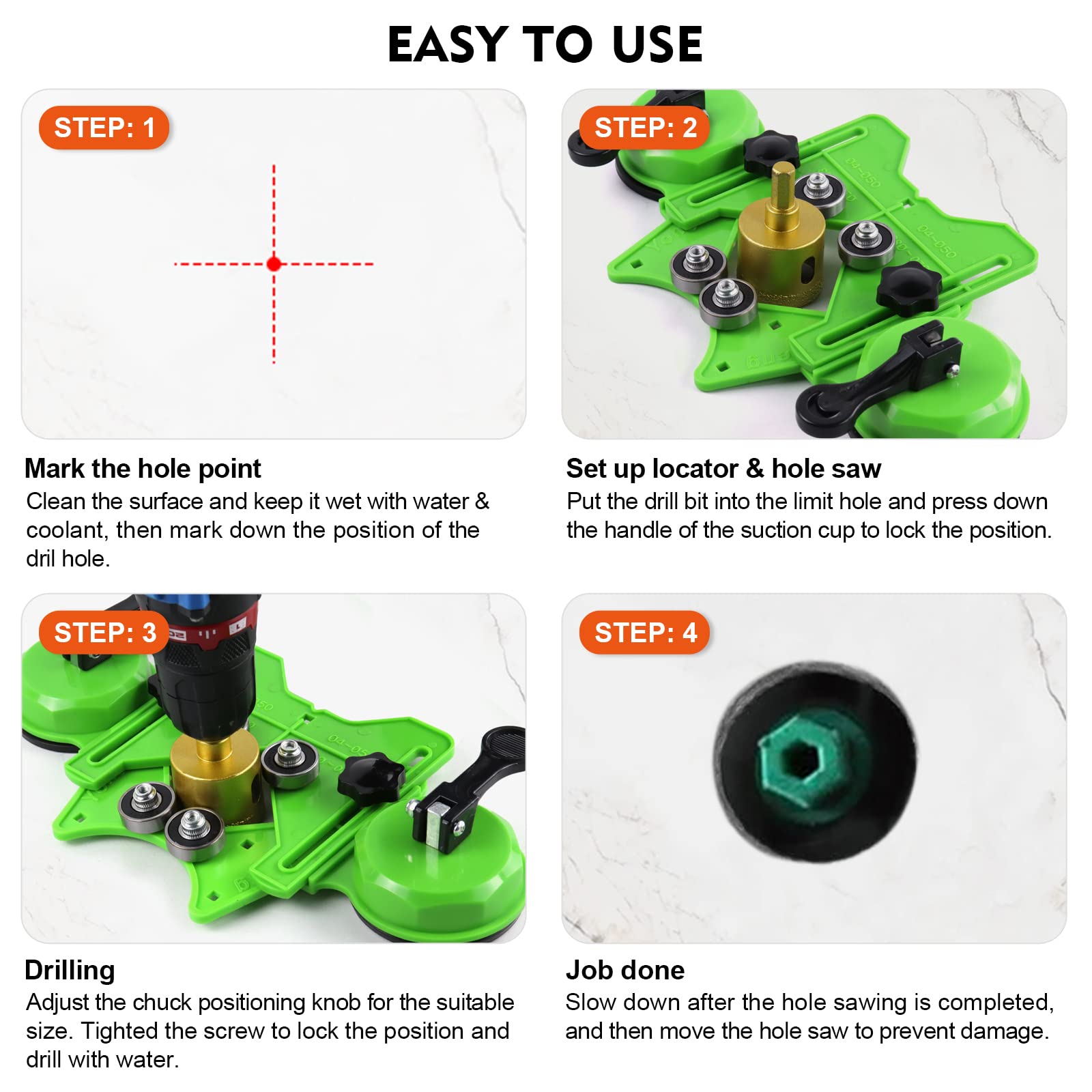 Marsbase Diamond Hole Saw 25mm ideal for bigger tile or stone openings