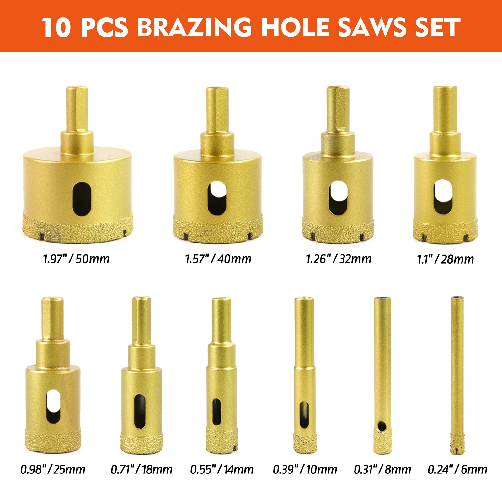 Marsbase Diamond Hole Saw 8mm delivering smooth drilling on glass and porcelain