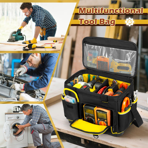 Marscamd 16-inch tool bag dimensions for compact workspace fit