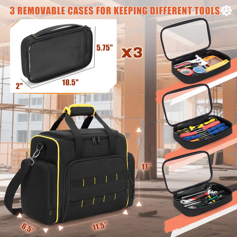 Marscamd tool bag clear cover for quick visibility of items.