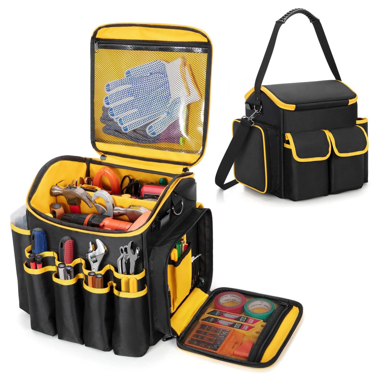 Marscamd tool bag with detachable divider for flexible organization and quick on site access