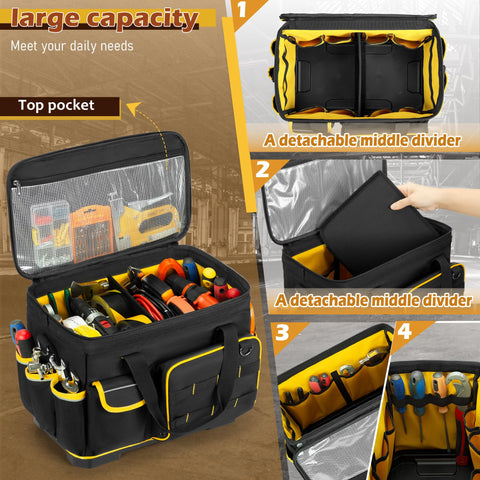 Marscamd tool bag exterior pockets organized with screwdrivers and wrenches