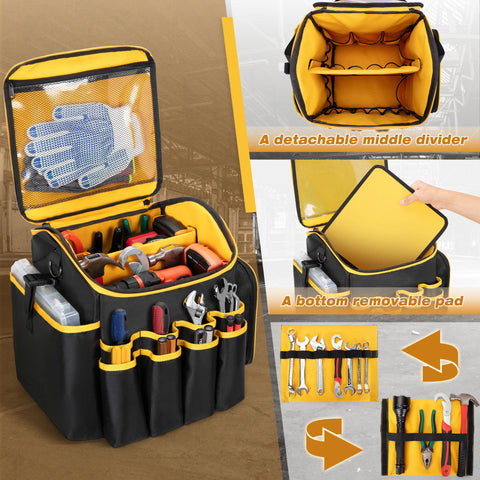 Marscamd tool bag shows heavy duty fabric and sturdy construction for tough projects