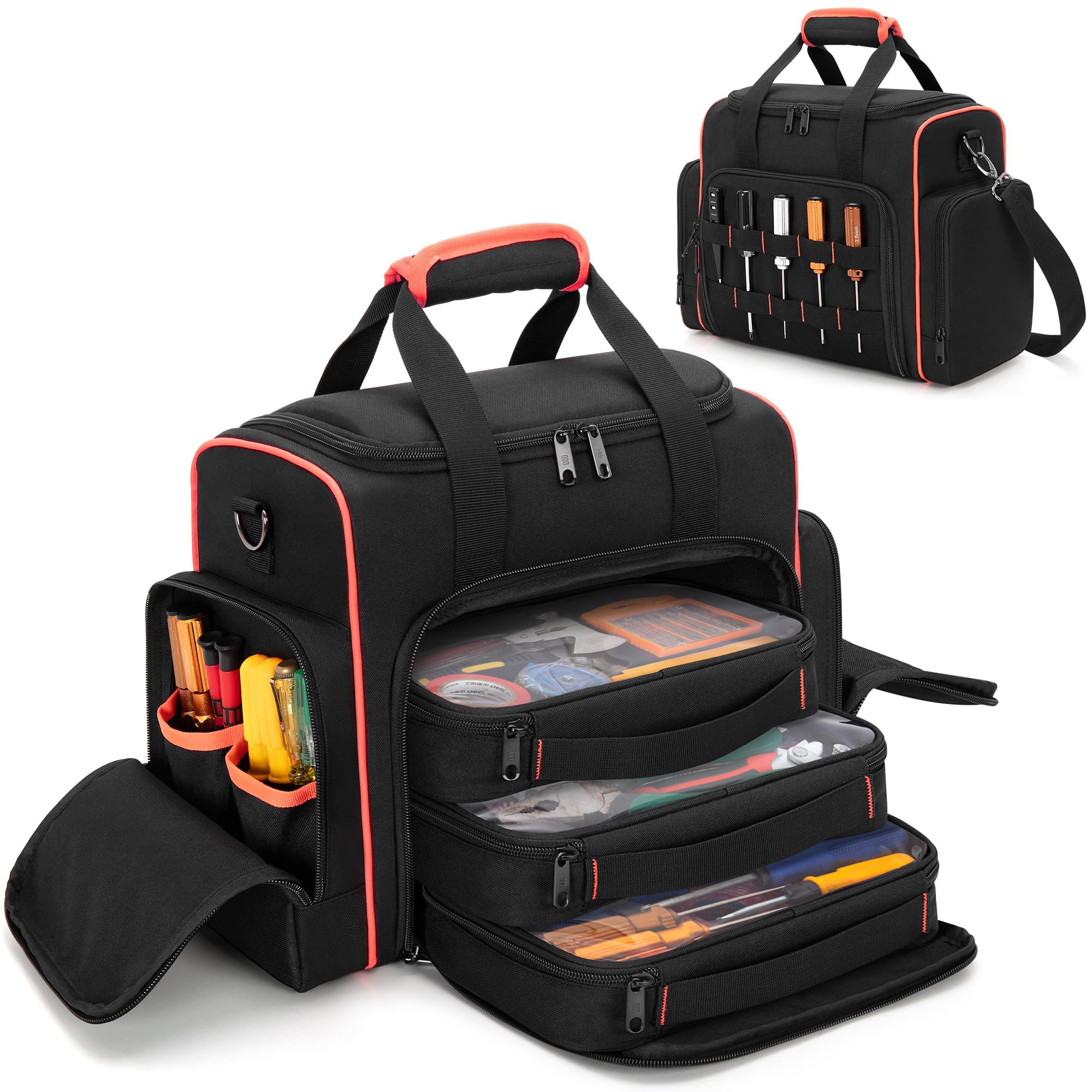 Marscamd tool bag with removable cases keeps tools organized for quick access