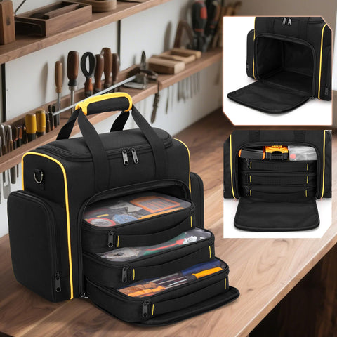 Marscamd tool bag removable cases for tool separation.