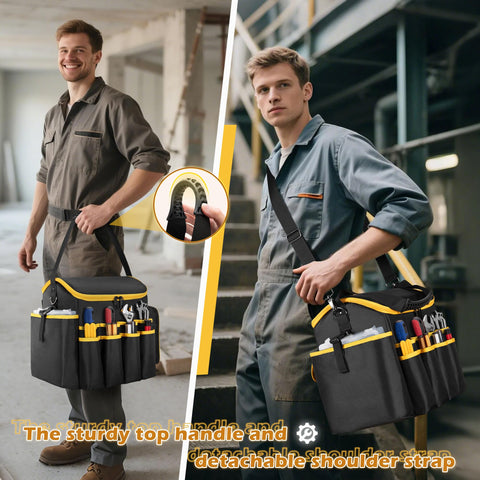 Marscamd tool bag top handle and detachable strap offer versatile carrying options