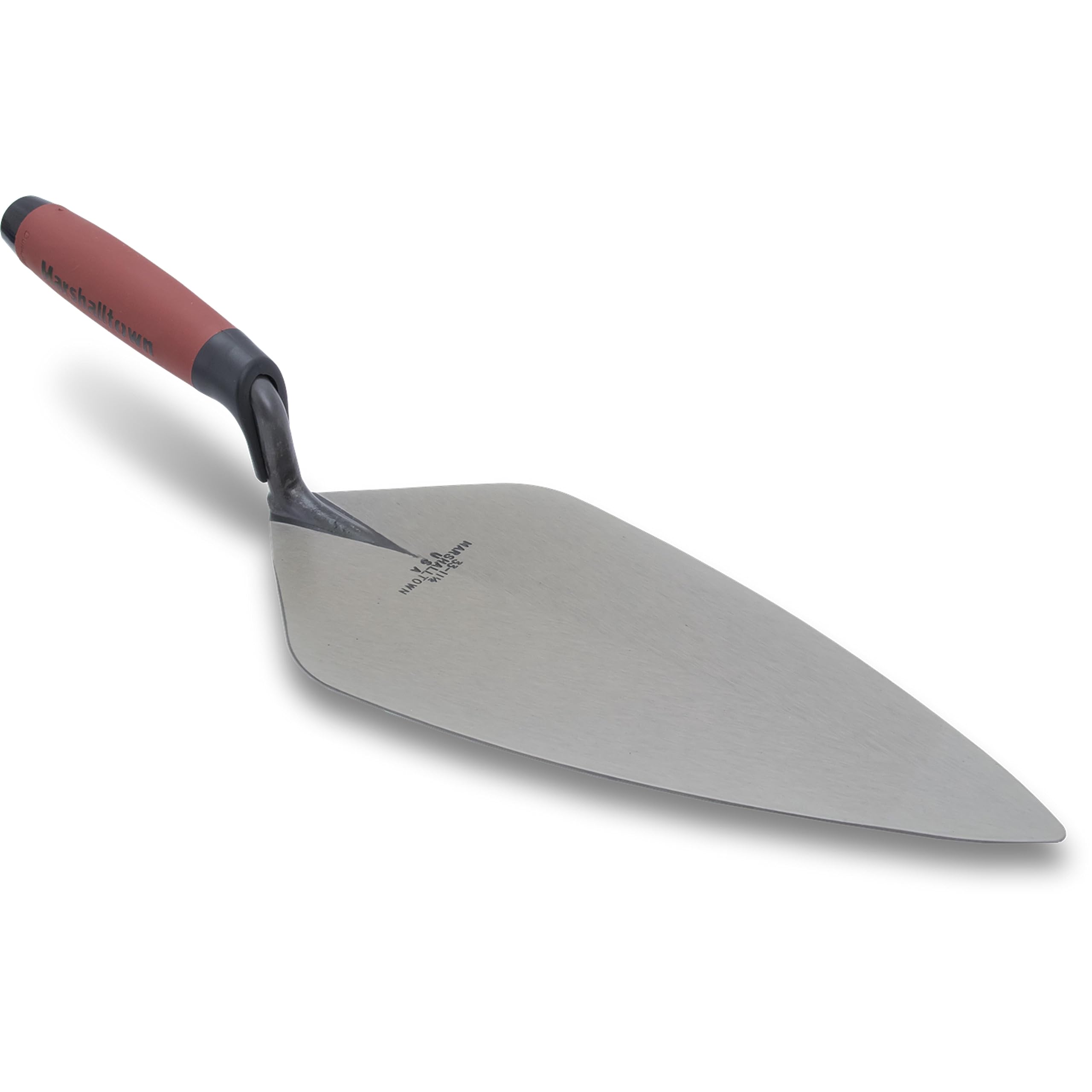 MARSHALLTOWN DuraSoft handle trowel reduces fatigue during masonry tasks.