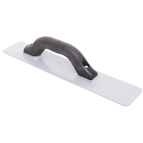 Marshalltown hand float with knuckle clearance reduces knuckle scrapes and improves control.