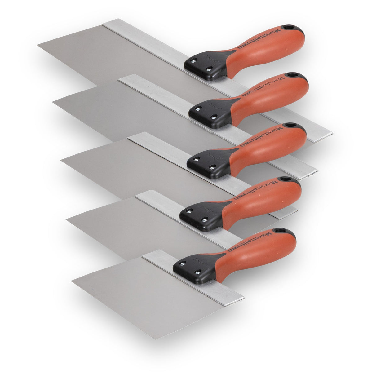 Marshalltown drywall tapping knife 6-inch blade for precise feathering and smooth compound.
