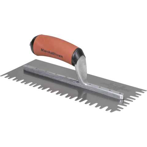 Marshalltown DuraSoft ergonomic handle reduces fatigue during extended tiling.