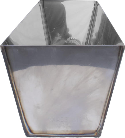 Marshalltown Heli-Arc mud pan 14in, edge-shear detail, easy knife cleanup after use.
