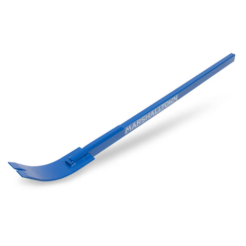 Powder-coated finish enhances durability on the MARSHALLTOWN pry bar in tough job sites.