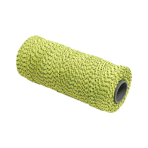 Close-up of braided nylon masonry line showing moisture resistance and longevity