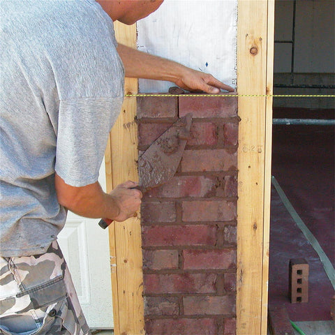 500 ft length visual emphasizes long runs on masonry projects