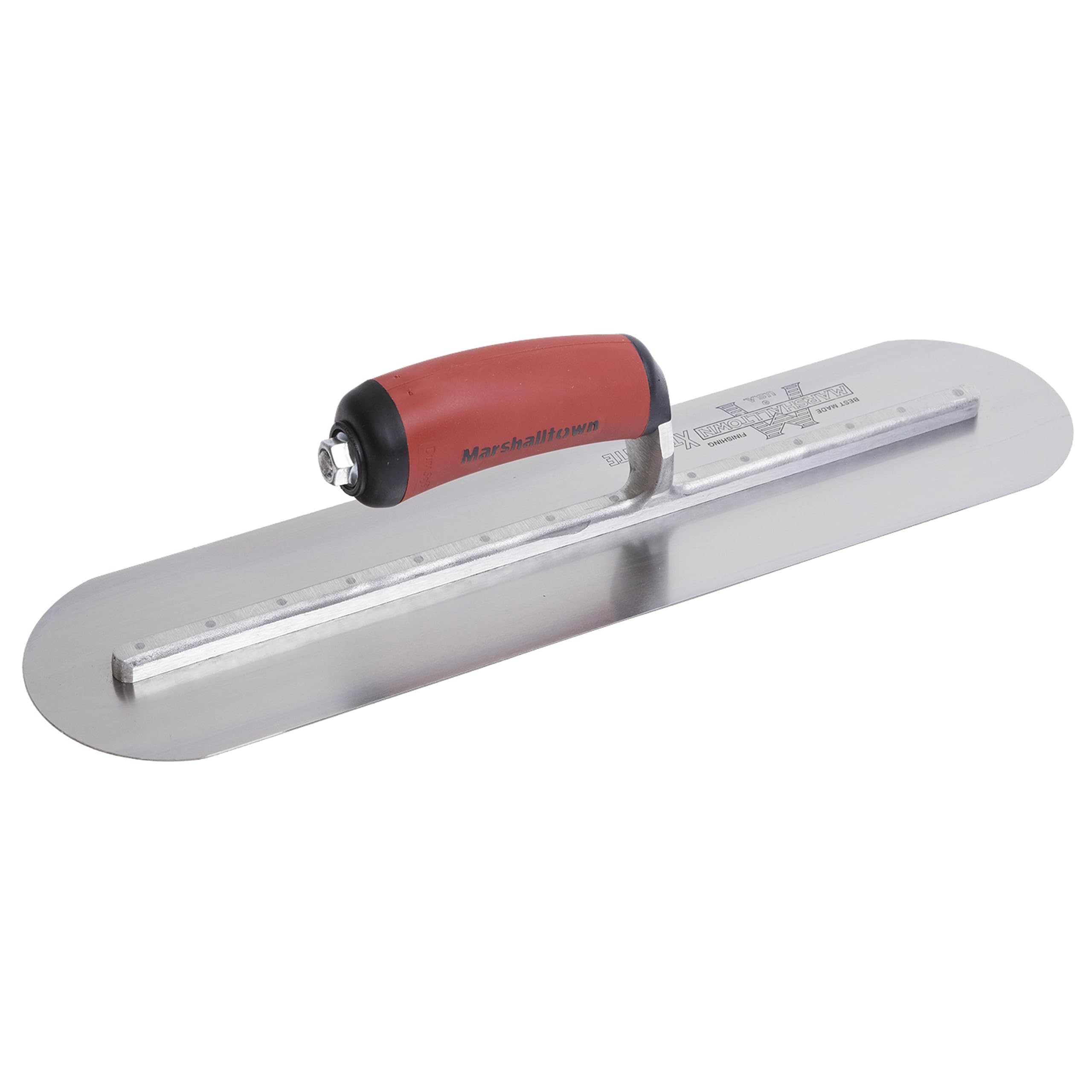Marshalltown MXS66FRD trowel in action delivering a flat surface.
