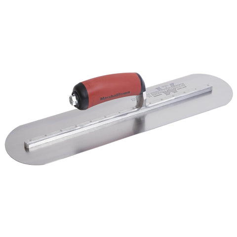 Marshalltown MXS66FRD trowel in action delivering a flat surface.