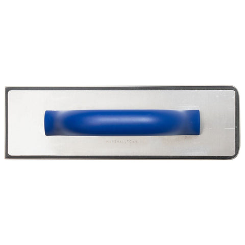 Marshalltown tile grouter float aluminum backing for durability.