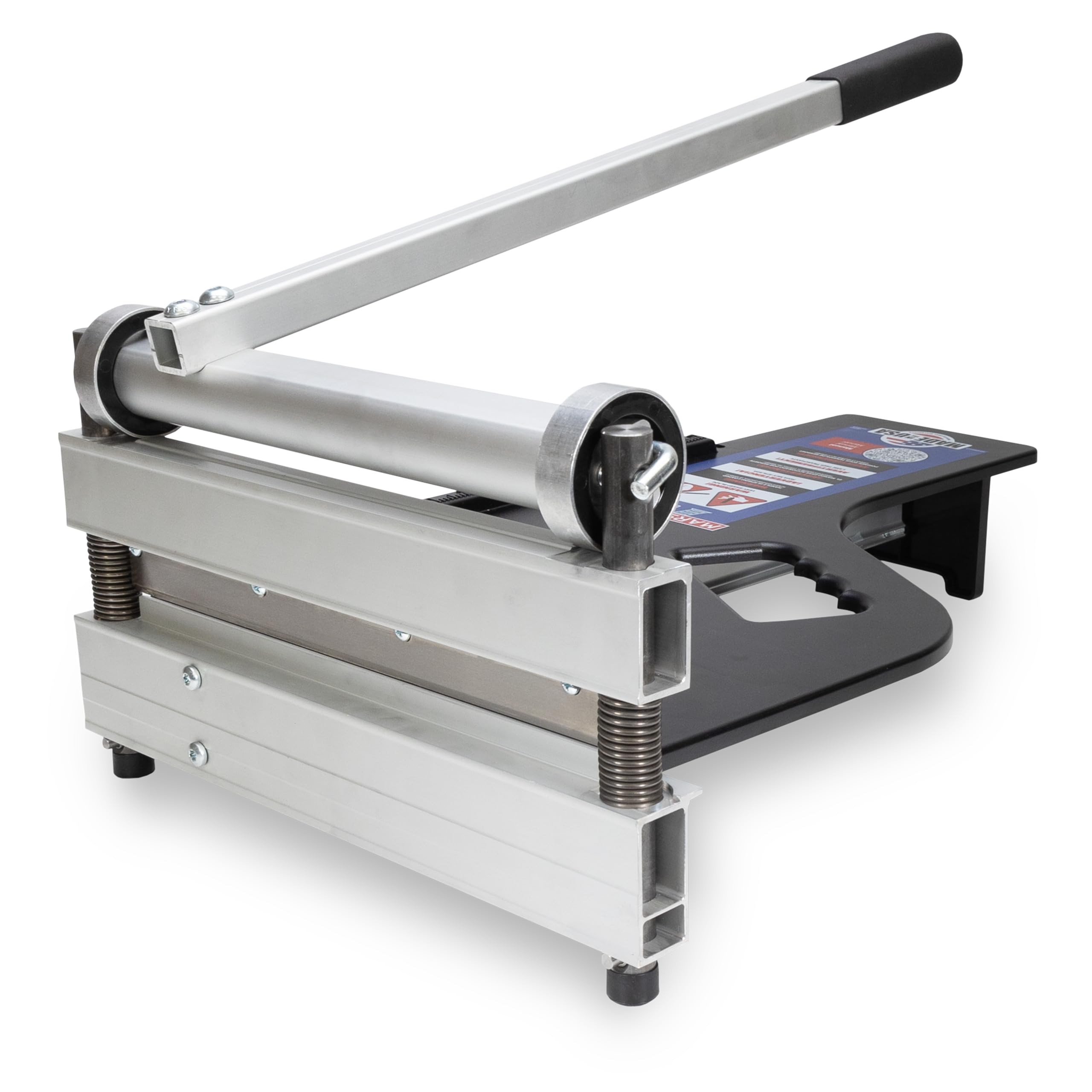 Marshalltown Ultra-Lite flooring cutter front view showing compact design for precise cuts
