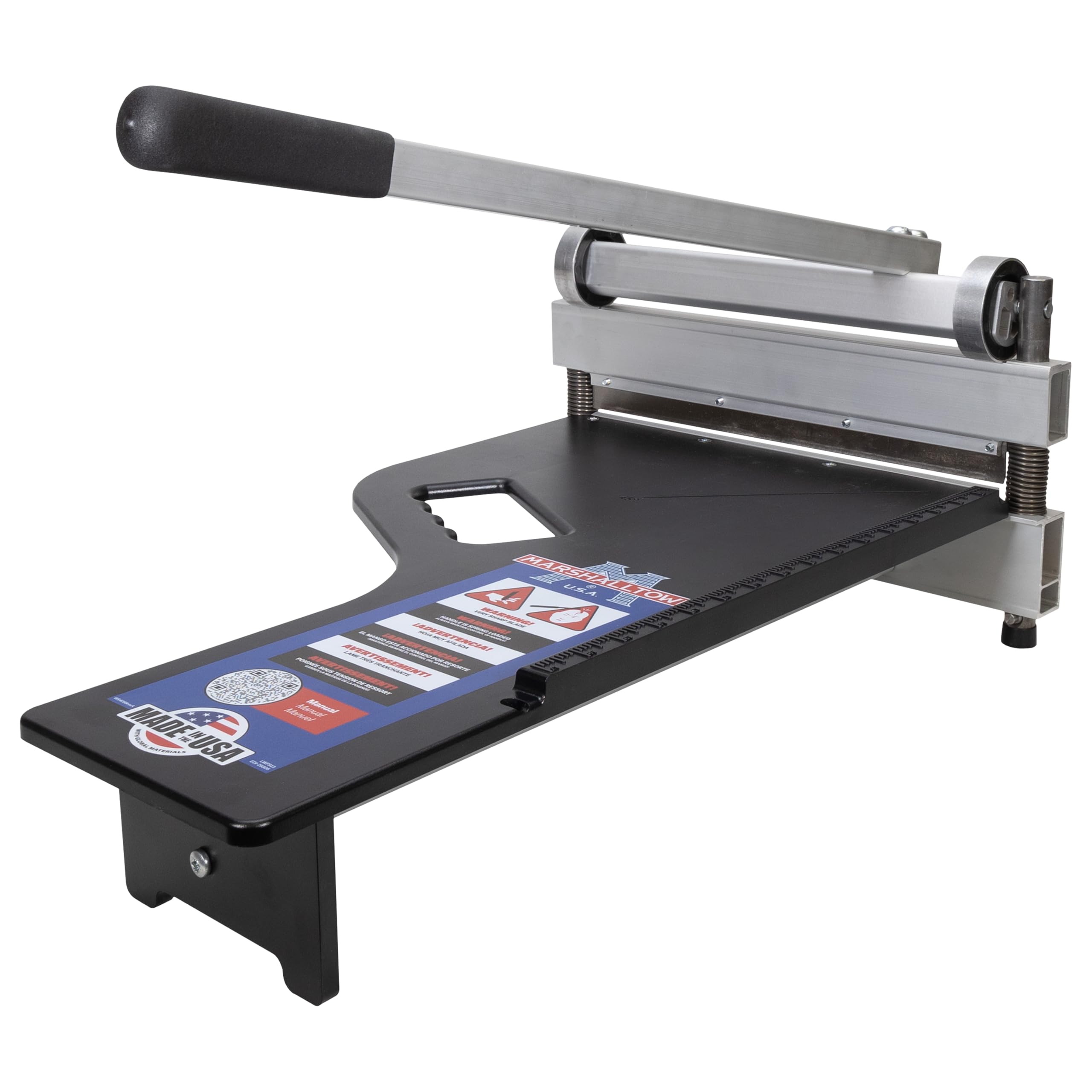 Marshalltown Ultra-Lite cutter shown as lightweight and portable on-site