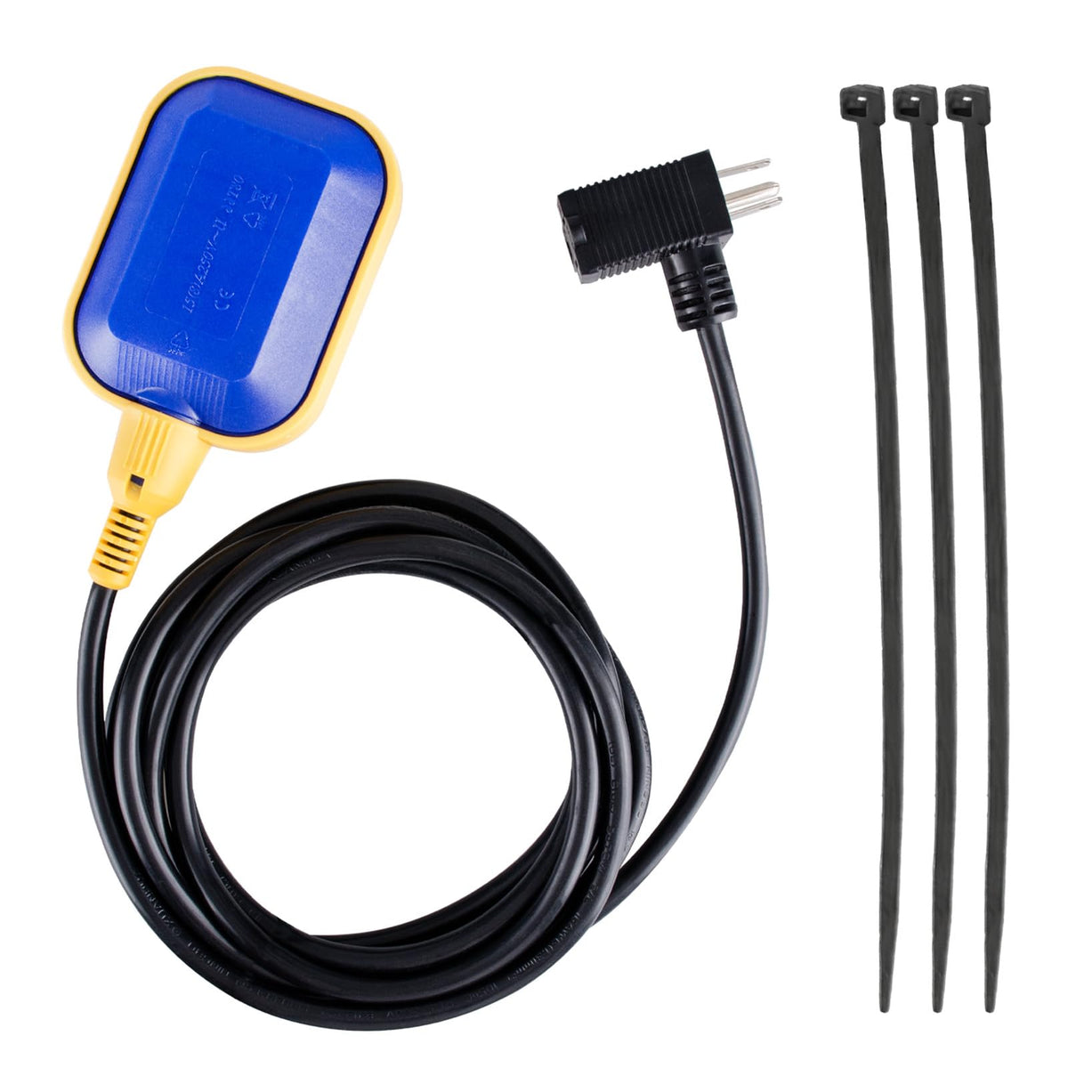 MARSTEK universal tethered float switch with 10ft cable ensures steady water level control.