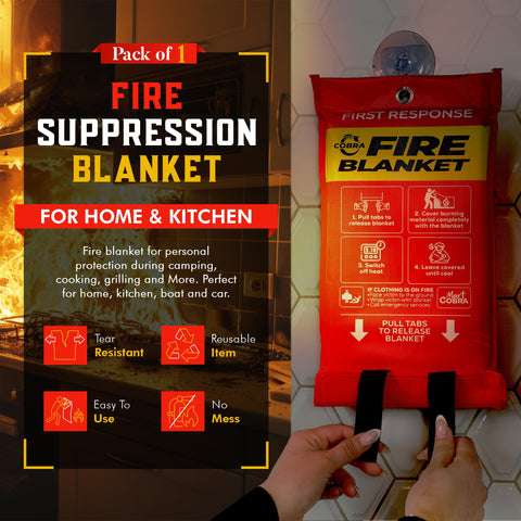 Mart Cobra fiberglass fabric blanket withstands high heat up to 1076°F.