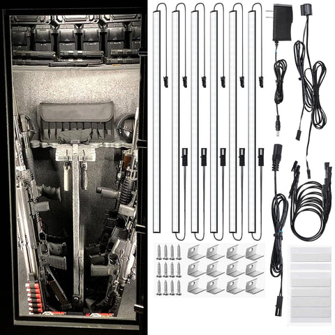 Martronic door activated safe light kit six-pack illuminates safes instantly.