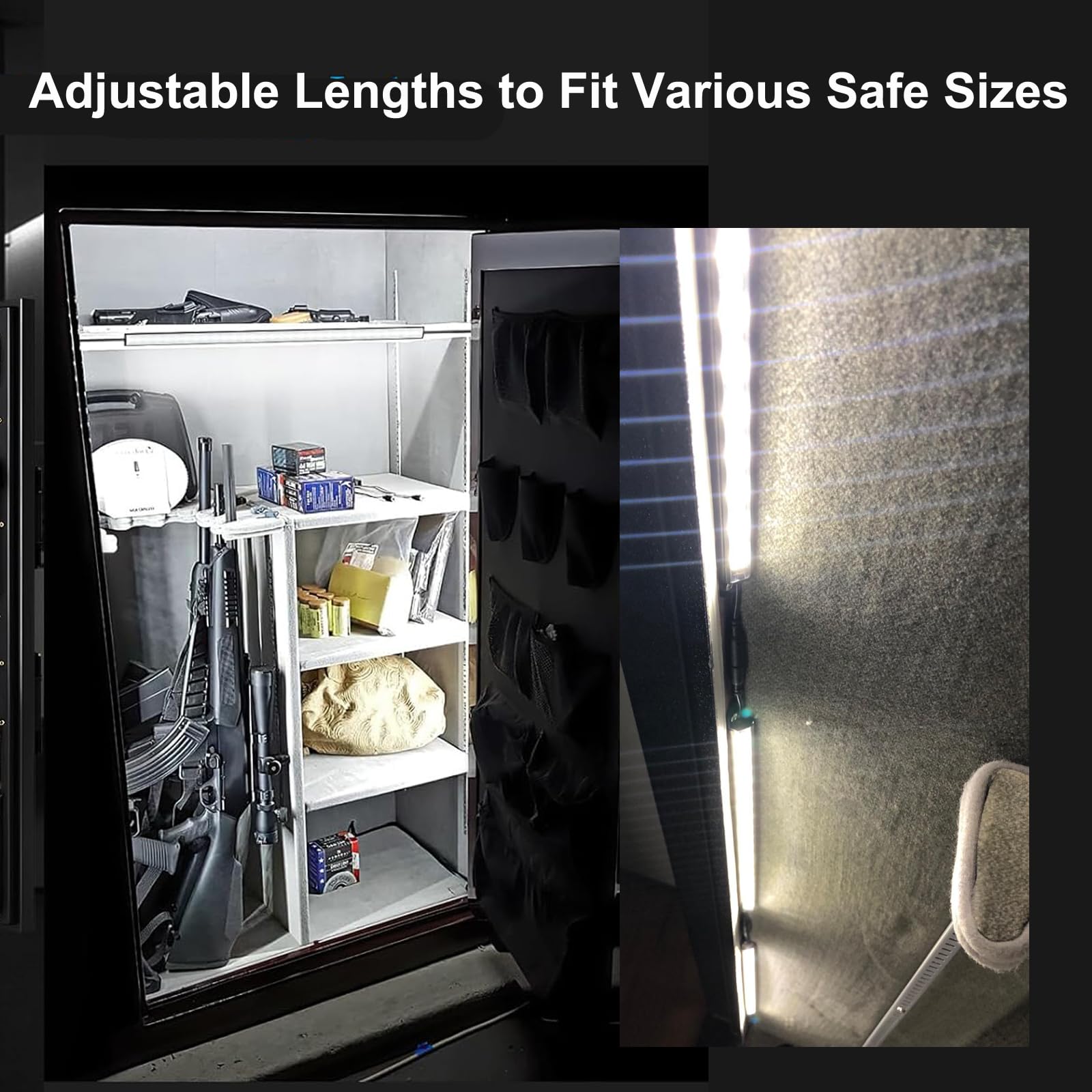 Martronic safe LED kit installation with screws and tape for flexible layout