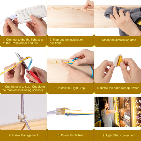 Martronic induction sensor switches light with a simple hand wave.