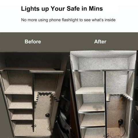 Martronic safe lighting kit includes power adapter for easy setup.