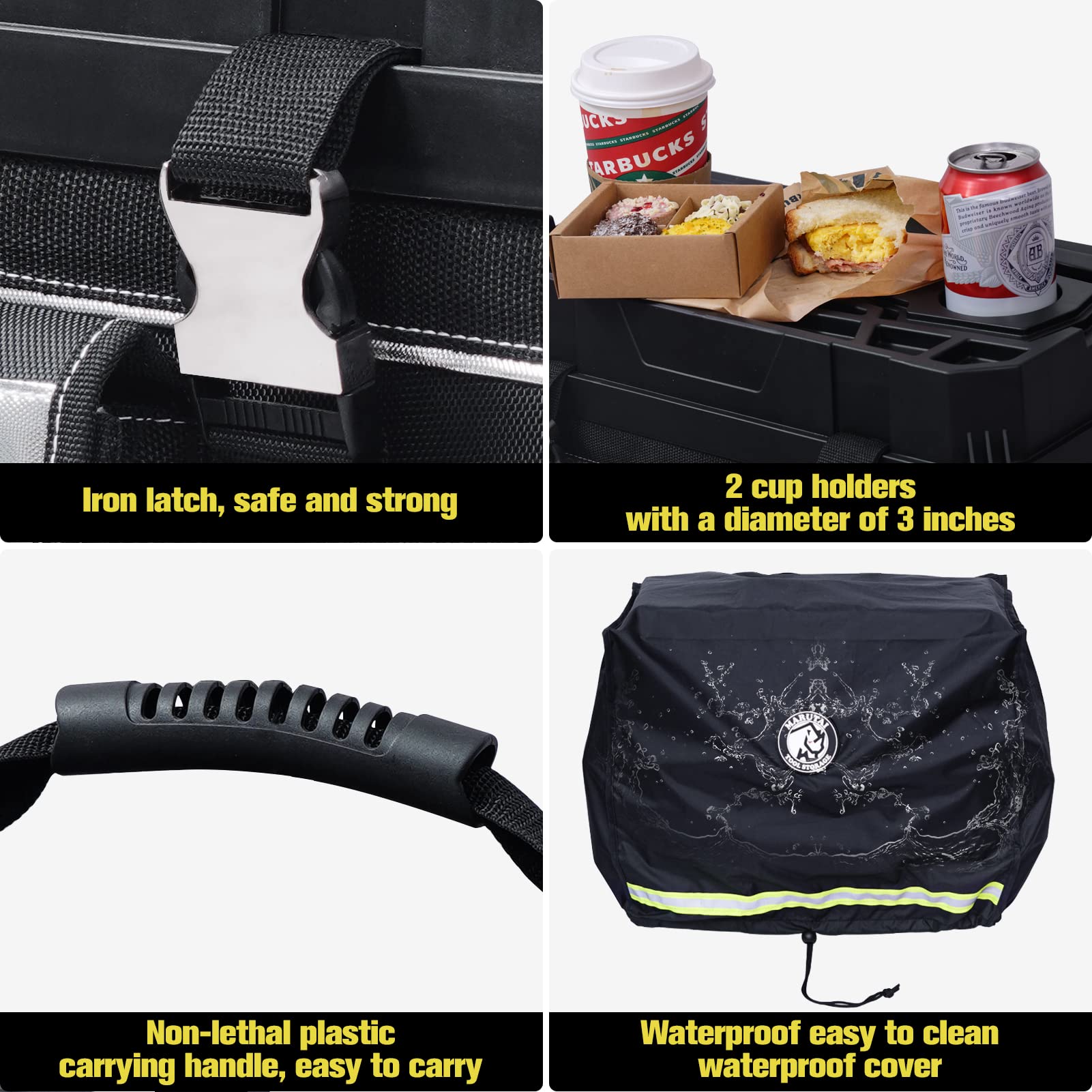 MARUTAI large interior capacity keeps tools organized and visible.