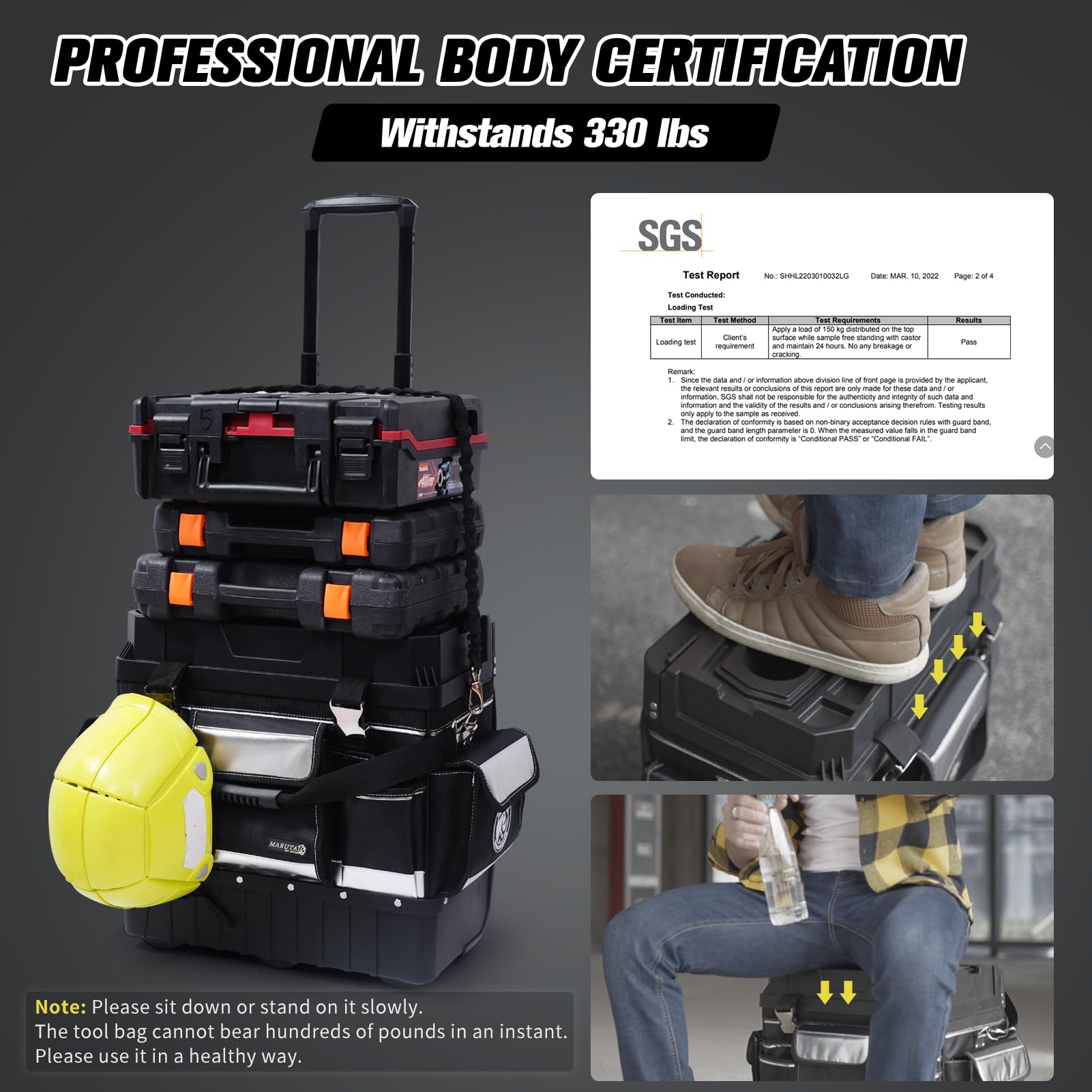 MARUTAI waterproof cover protects tools in rain or mud.