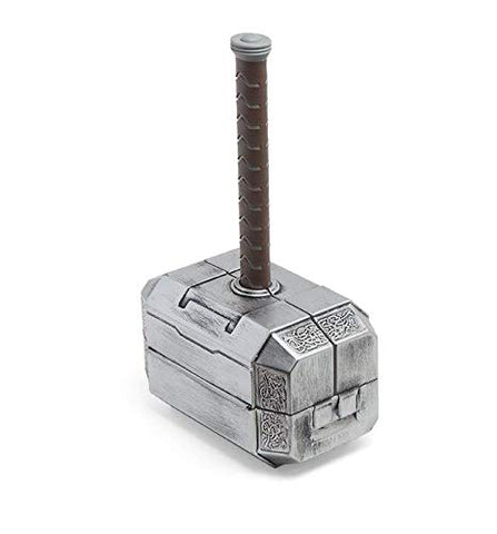 Marvel Thor hammer tool set close-up shows durable Mjolnir-inspired design