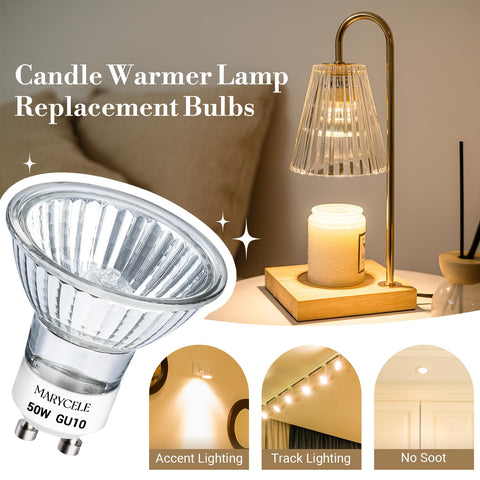 Marycele 120V dimmable GU10 bulb for steady, flicker-free light