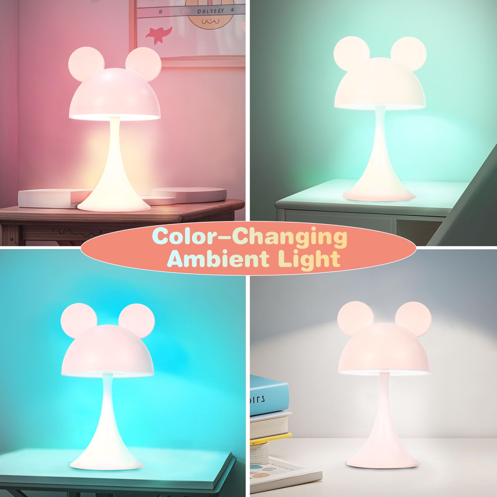 MARZIUS kids-room decor lamp with cute mouse design enhances space