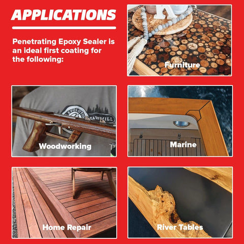 MAS Epoxies wood surface application highlights deep penetration for solid finishes