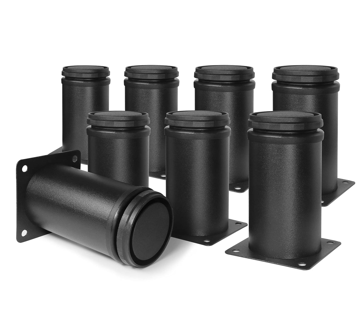 Masendelk 4-inch black metal legs provide sturdy adjustable support