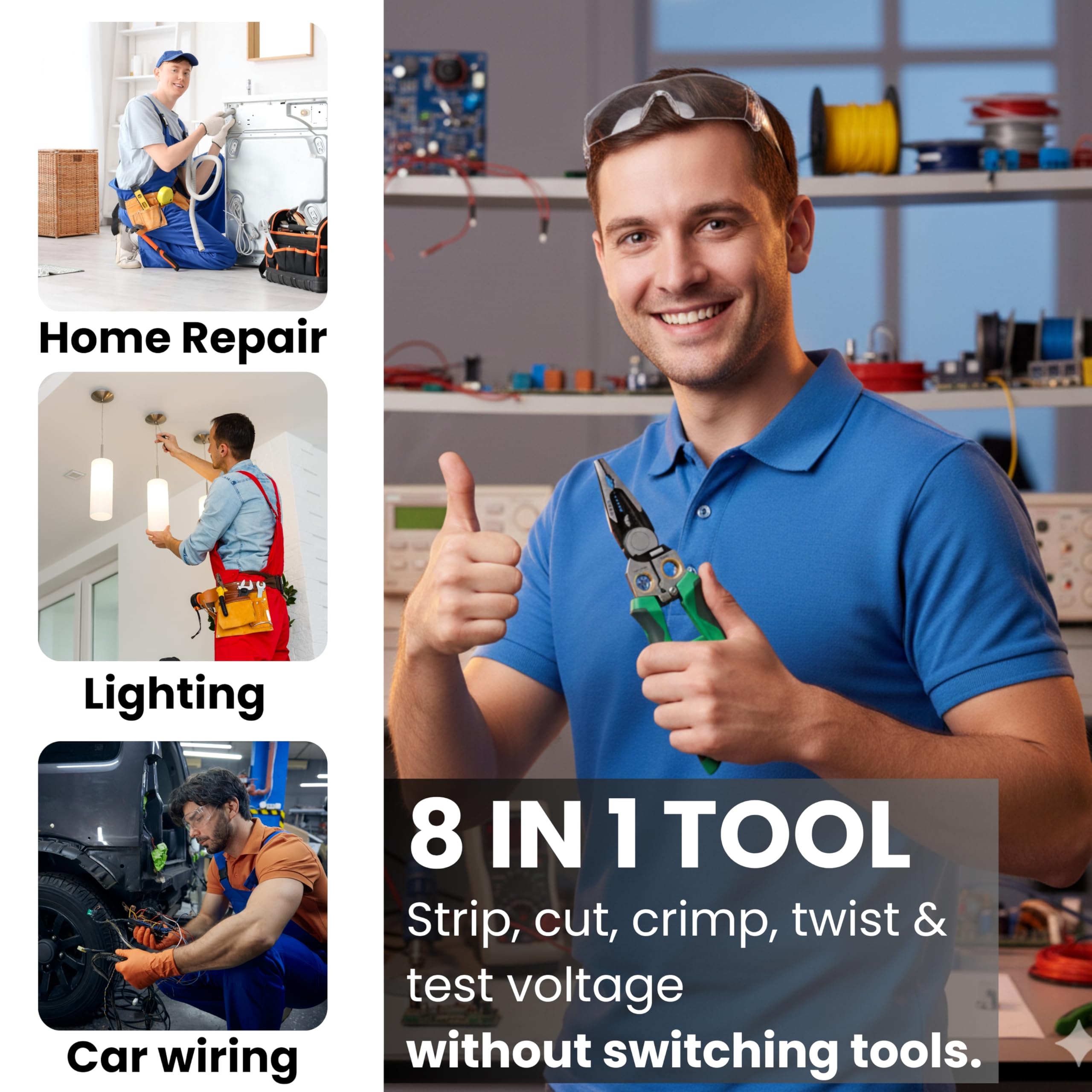 MASHBISHOPOTS precise wire cutting and stripping for clean results