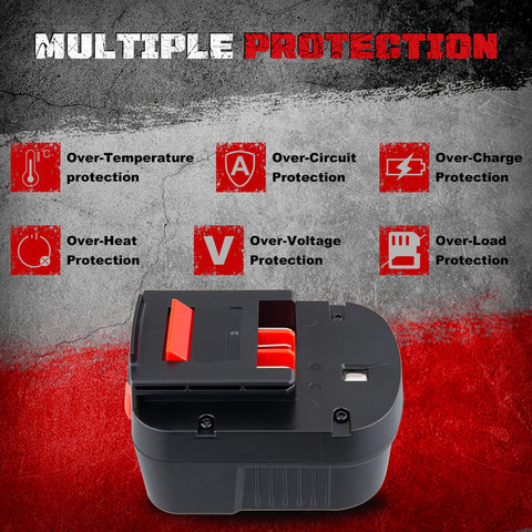 Masione 12V battery compatibility with Black and Decker models highlighted.