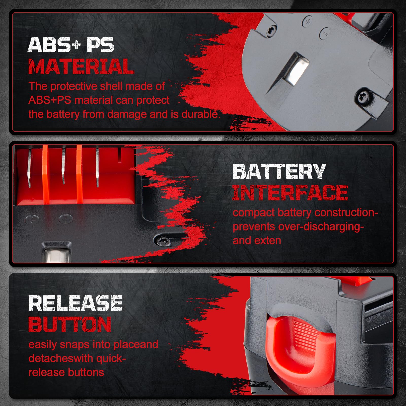 Masione 12V battery side connection for easy installation.