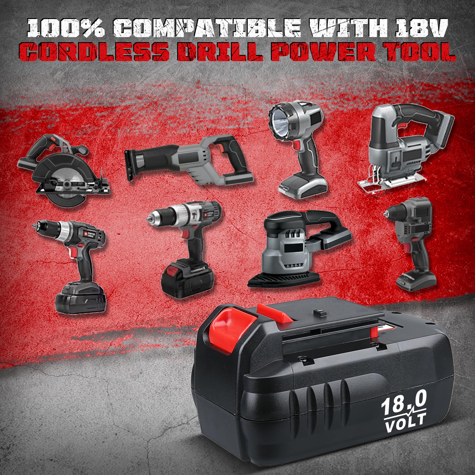 Masione battery compatible with PC18B-2 charger and tools for easy swaps