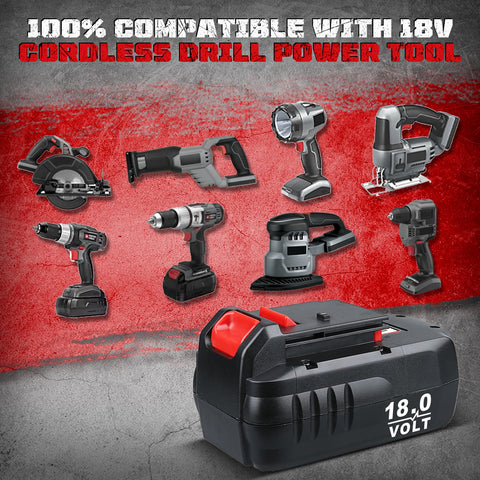 Masione battery compatible with PC18B-2 charger and tools for easy swaps