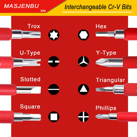 Masjenbu 14 blades interchangeable collection enables versatile professional tasks.