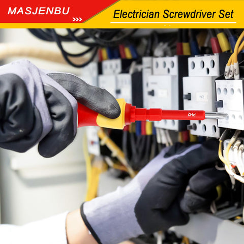 Masjenbu professional electrician tools kit fits busy workshop and job sites.