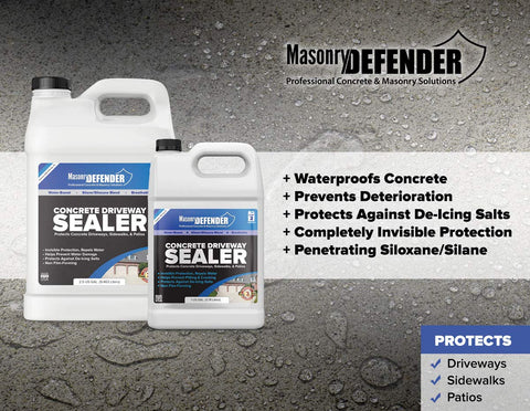The MasonryDefender application sprayer demonstrates easy, even coverage on concrete.