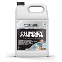 MasonryDefender chimney brick sealer being applied for durable exterior protection against moisture